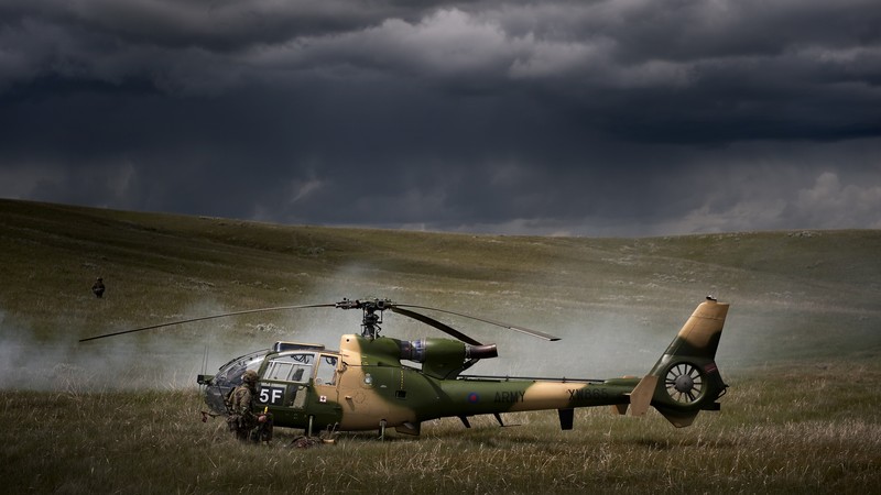 SA 341, Sud-Aviation Gazelle, helicopter, France Army, France Air Force