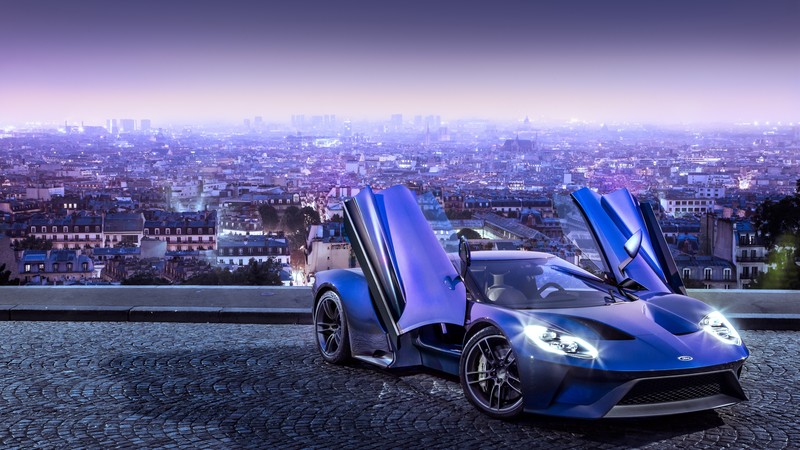 Ford GT, supercar, concept, blue, sports car, luxury cars, test drive