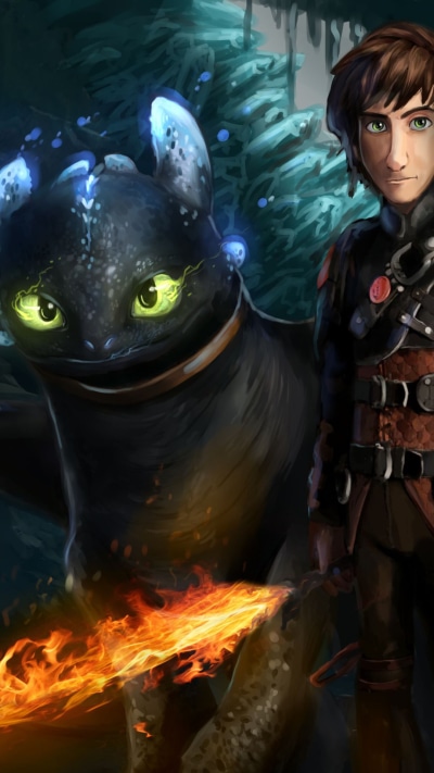 Movie How to Train Your Dragon: The Hidden World, Toothless (How To Train Your Dragon), Hiccup (How To Train Your Dragon), 1080x1920