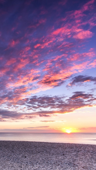 Photography Sunset, Ocean, Horizon, Earth, Sky, Beach, 1080x1920