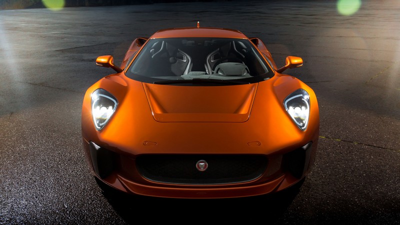 Jaguar C-X75, 007 Spectre, james bond, orange, spectre