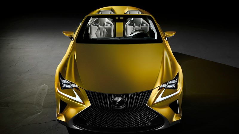Lexus LF-C2, supercar, concept, gold, luxury cars, test drive