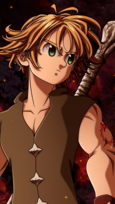 Anime The Seven Deadly Sins, Meliodas (The Seven Deadly Sins), 1080x1920