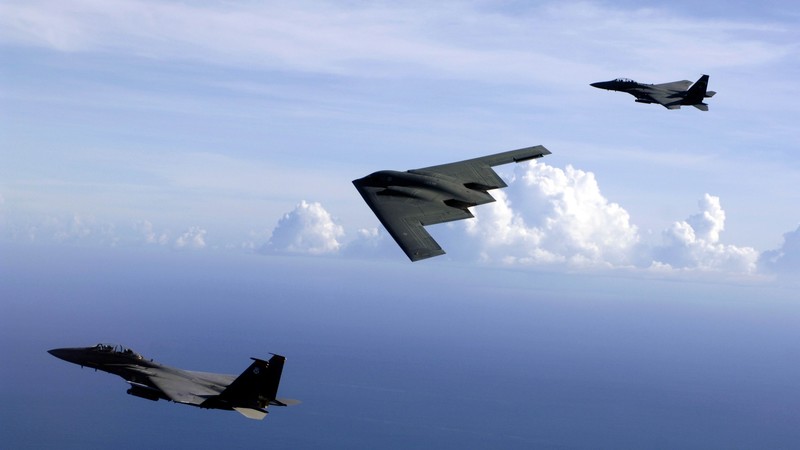 F 15E, B 2 Spirit, bomber, Aircraft, U.S. Air Force