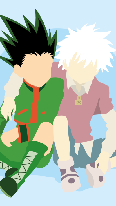 Anime Hunter x Hunter, Gon Freecss, Killua Zoldyck, 1080x1920