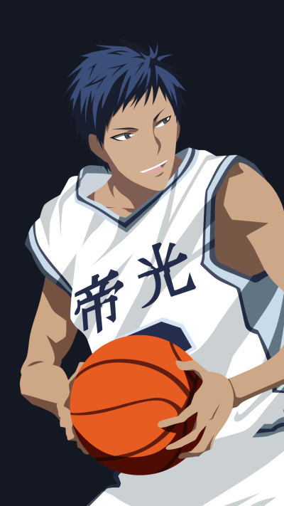 Anime Kurokos Basketball, Daiki Aomine, 1080x1920