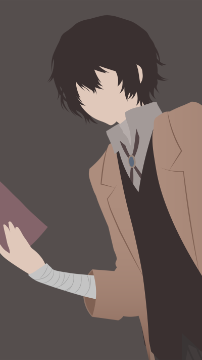 Anime Bungou Stray Dogs, Minimalist, Osamu Dazai, 1080x1920