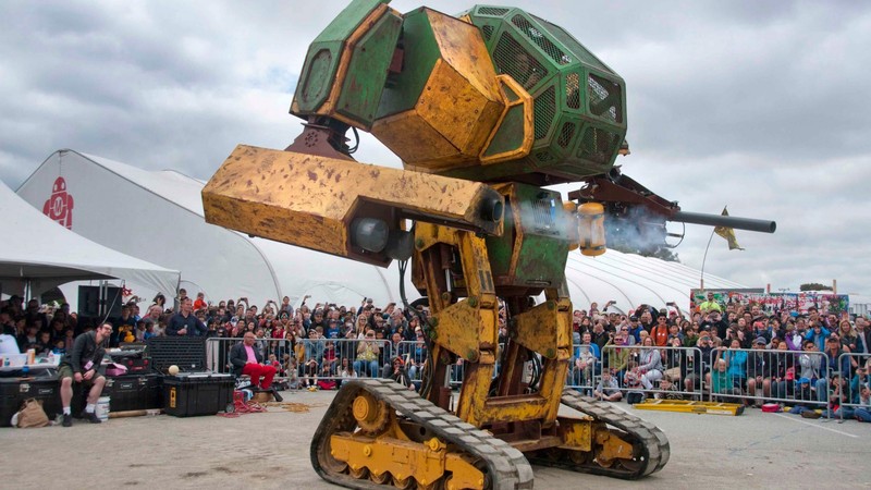Megabot, The military robot, Maker Faire 2015, ROBOTS