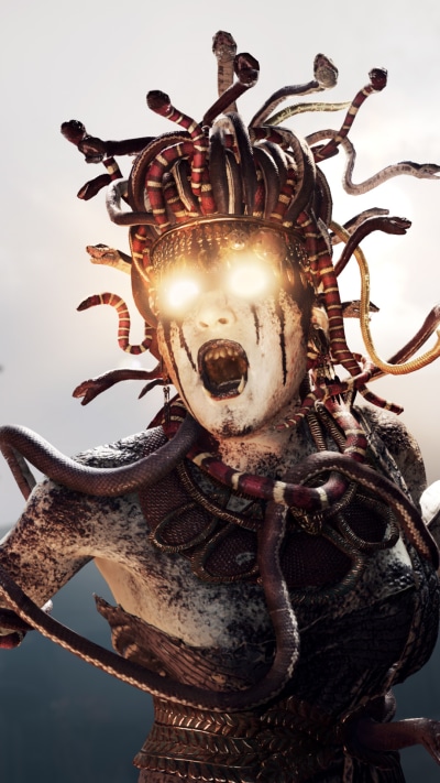 Video Game Assassins Creed Odyssey, Medusa, 1080x1920