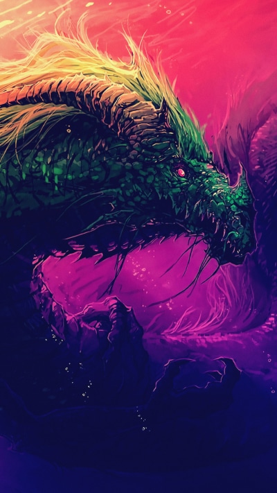 Fantasy Dragon, Water, 1080x1920