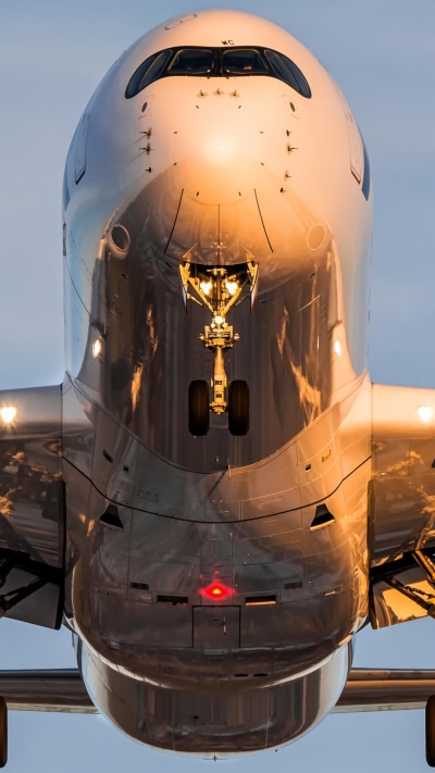 Vehicles Airbus A350, Airbus, Aircraft, Airplane, Flying, 1080x1920