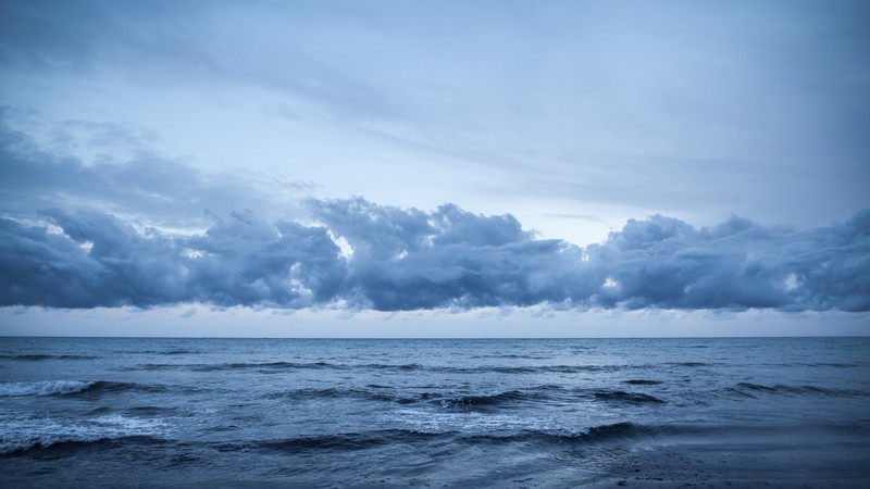 Playa de Migjorn, 4k, Formentera, Balearic Islands, Spain, clouds