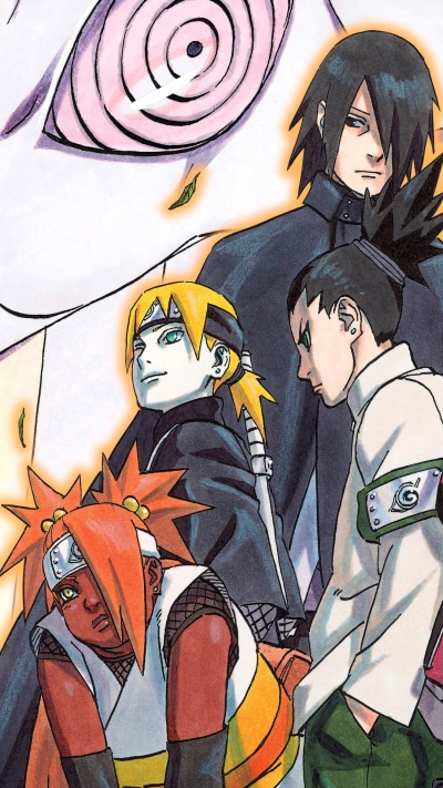 Anime Boruto, Chouchou Akimichi, Sasuke Uchiha, Mitsuki (Naruto), 1080x1920