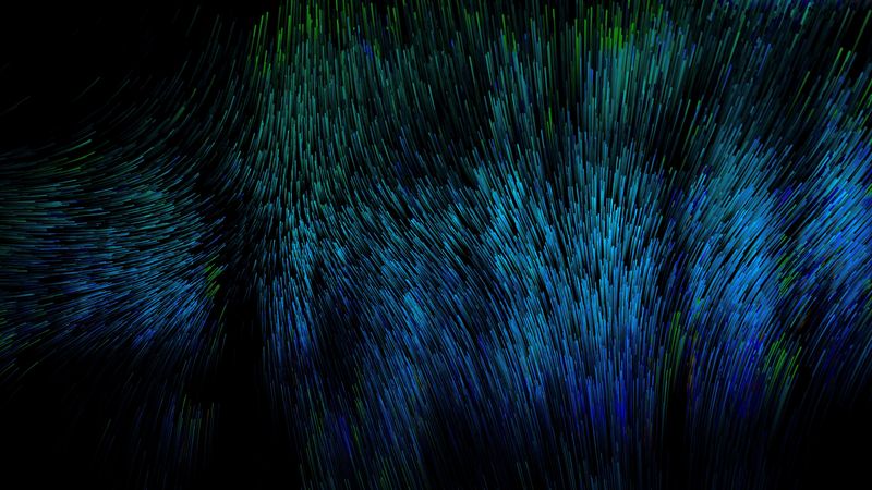 needles, lines, multicolored, volume, 4k