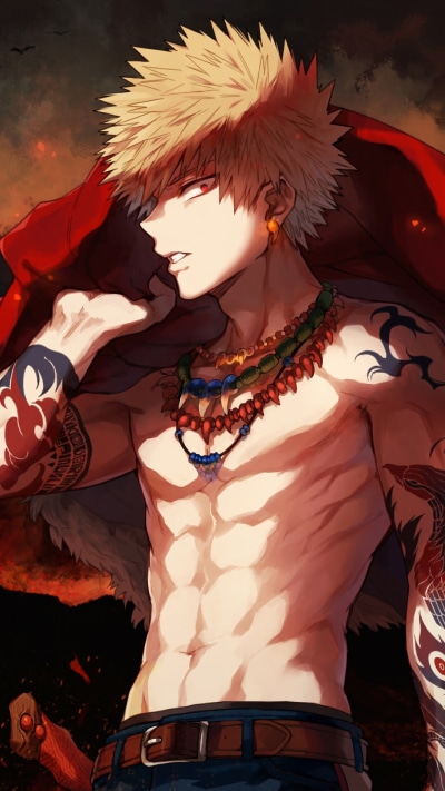 Anime My Hero Academia, Katsuki Bakugou, 1080x1920