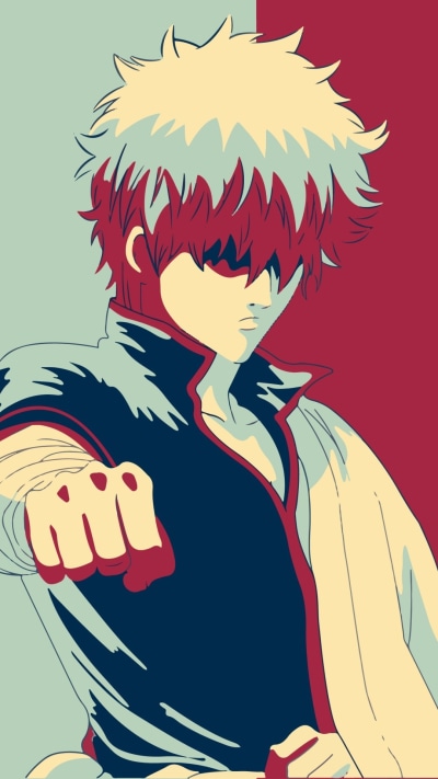 Anime Gintama, Gintoki Sakata, 1080x1920