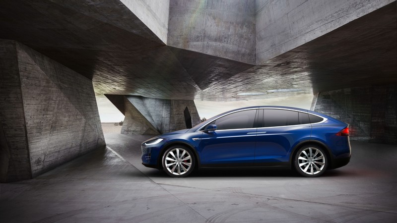 Tesla Model X P90D, electric cars, suv, 2016