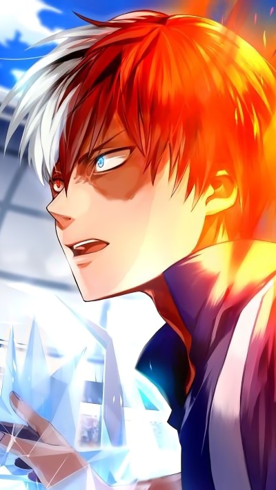 Anime My Hero Academia, Shoto Todoroki, 1080x1920