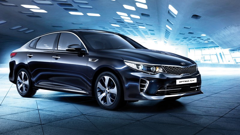 Kia Optima GT, supercar, black, luxury cars, sports car, test drive