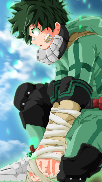 Anime My Hero Academia, Izuku Midoriya, 1080x1920