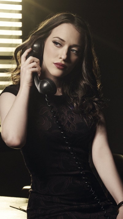Celebrity Kat Dennings, Lipstick, Actress, American, Black Dress, Brunette, 1080x1920
