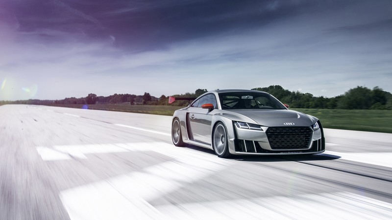 Audi TT Clubsport Turbo, concept, audi, sports car, racing, white, cars 2016