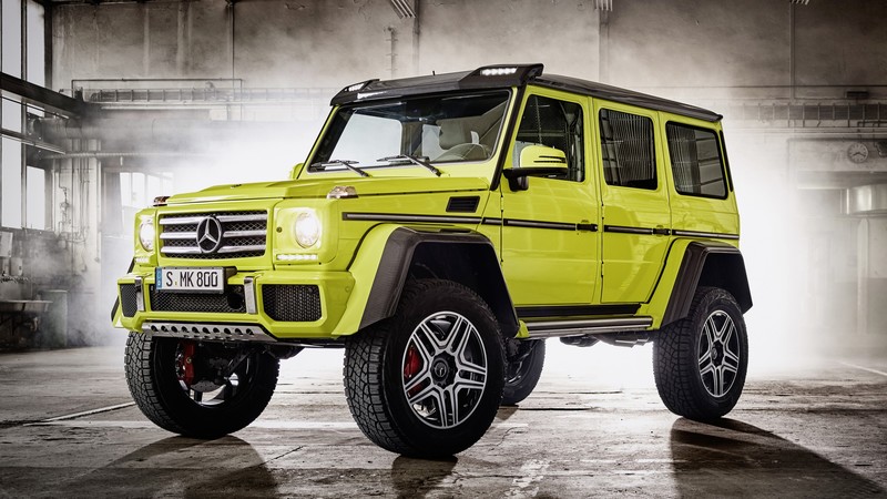 Mercedes-Benz G 500, SUV, Mercedes, G-Class, off-road, yellow, luxury cars