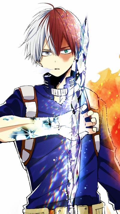 Anime My Hero Academia, Shoto Todoroki, 1080x1920