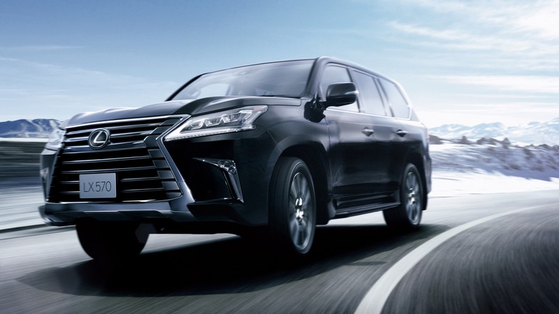 Lexus LX 570, Lexus, black, test
