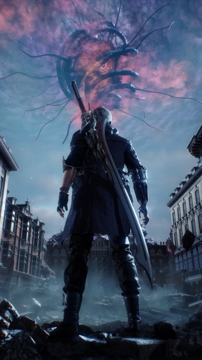 Video Game Devil May Cry 5, Nero (Devil May Cry), 1080x1920