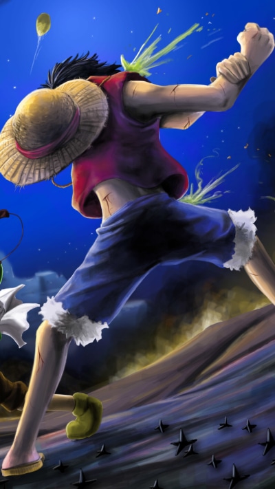 Anime One Piece, Monkey D. Luffy, 1080x1920