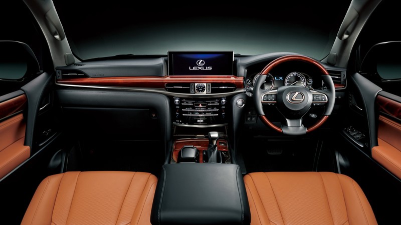 Lexus LX 570, interior, Lexus, black, test