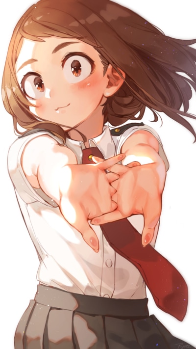 Anime My Hero Academia, Ochaco Uraraka, 1080x1920