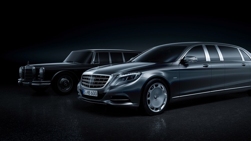 Mercedes Maybach S600 Pullman, sedan, grey, supercar, luxury cars, sports car