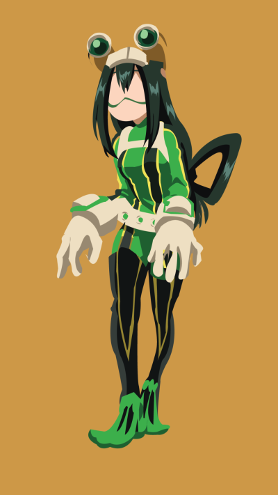 Anime My Hero Academia, Minimalist, Tsuyu Asui, 1080x1920
