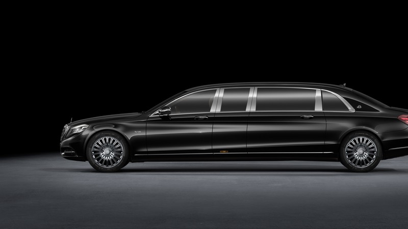 Mercedes Maybach S600 Pullman, sedan, grey, supercar, luxury cars