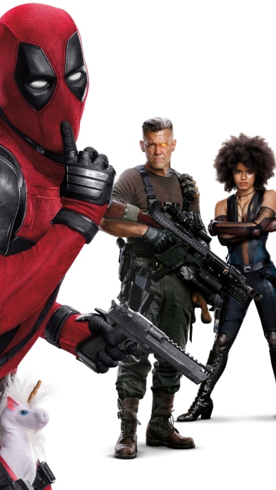 Movie Deadpool 2, Josh Brolin, Cable (Marvel Comics), Ryan Reynolds, Zazie Beetz, Domino (Marvel Comics), 1080x1920
