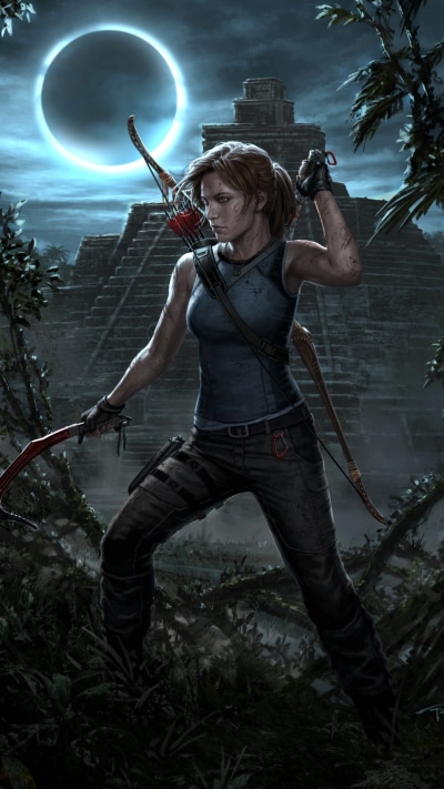Video Game Shadow of the Tomb Raider, 1080x1920