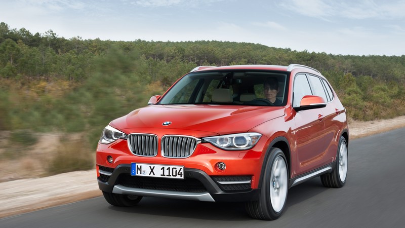 BMW X1, crossover, luxury cars, red, SUV, xDrive, sDrive, Frankfurt 2015