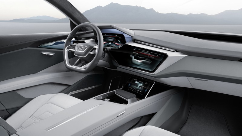 Audi e-tron quattro, electric cars, SUV, interior