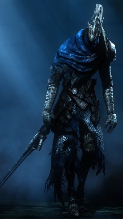 Video Game Dark Souls, Sword, Artorias (Dark Souls), Warrior, 1080x1920