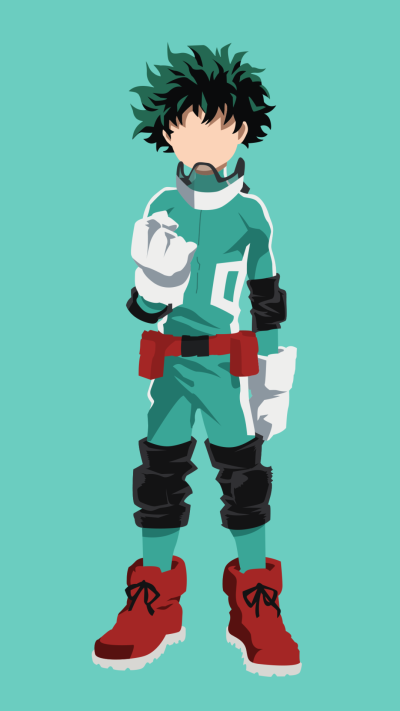Anime My Hero Academia, Izuku Midoriya, 1080x1920