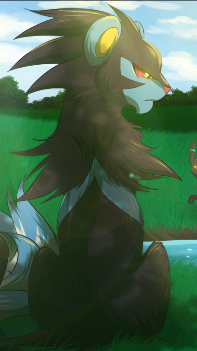 Anime Pokémon, Rapidash (Pokémon), Luxray (Pokémon), Eeveelutions, 1080x1920