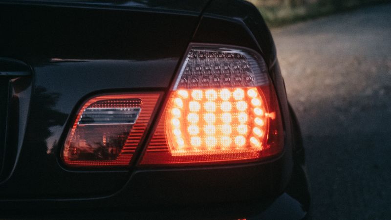 car, rear view, headlight, 4k