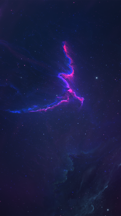 Sci Fi Nebula, Purple, Cosmos, Blue, Space, 1080x1920