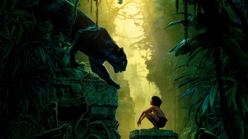 The Jungle Book, Mowgli, Bagheera, adventure, fantasy, Best movie of 2016