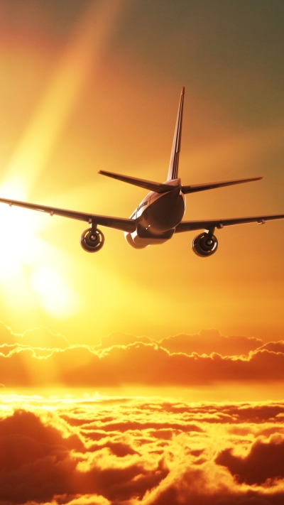 Vehicles Aircraft, Passenger Plane, Sky, Cloud, Sunbeam, Sun, 1080x1920