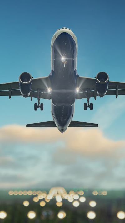 Vehicles Aircraft, Passenger Plane, Sky, Depth Of Field, 1080x1920