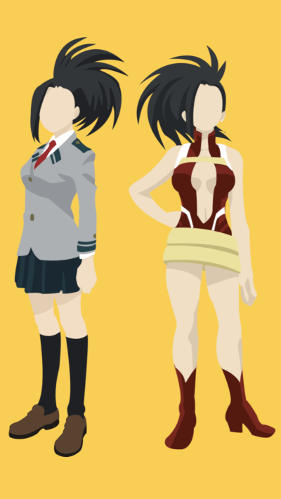 Anime My Hero Academia, Minimalist, Momo Yaoyorozu, 1080x1920
