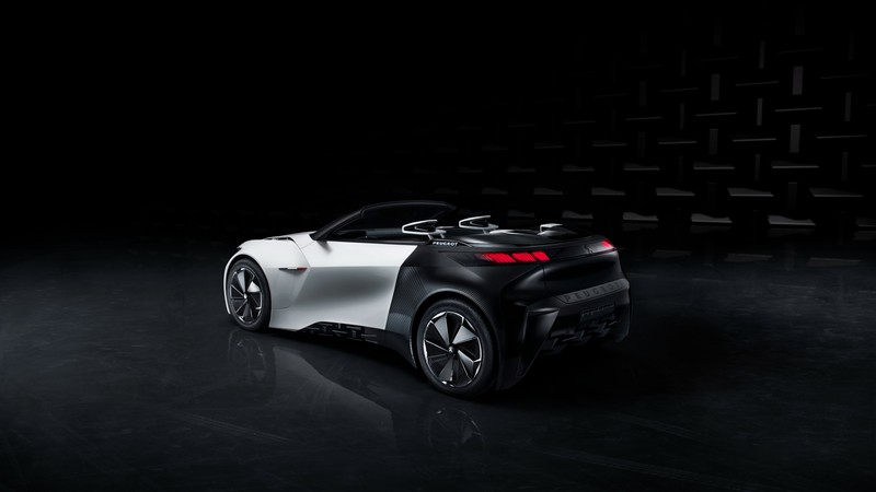Peugeot Fractal, electric cars, white, black